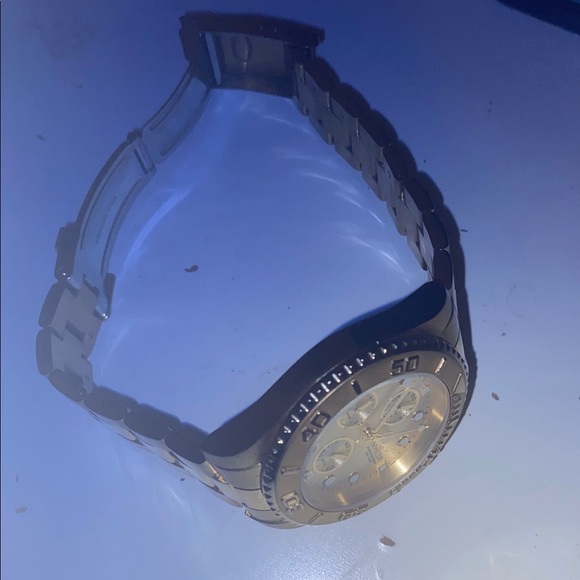 Invicta Gold Chronograph Men's Watch 43 mil fixed - Picture 5 of 7